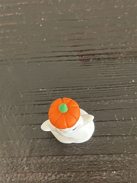 Mini Ghost Figurine Pumpkin Etsy