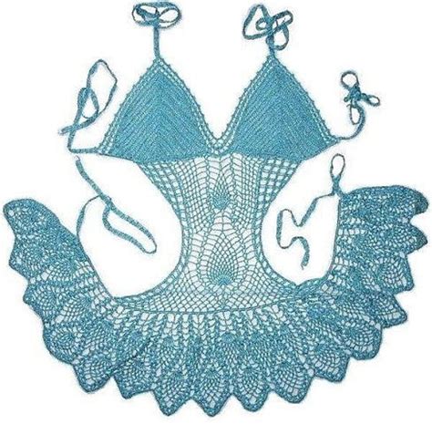 Top De Ganchillo Bikini Hecho A Mano Ropa De Verano Ideas Para Regalos Vestido De Playa