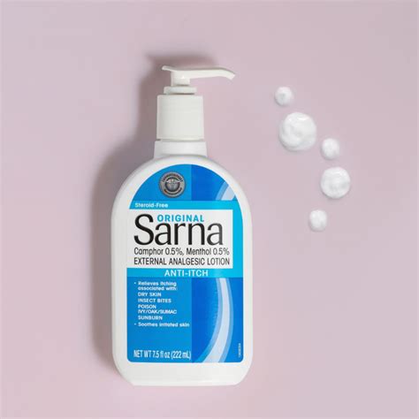 Sarna Original 0 5 Strength Anti Itch Moisturizing Lotion 7 5 Oz Bottle