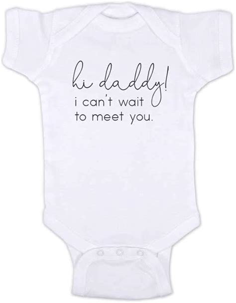 Amazon Hello Handmade Hi Daddy I Can T Wait To Meet You Husband