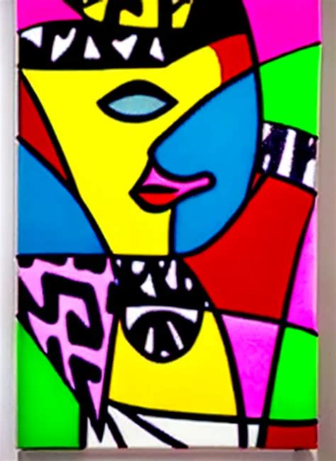 A Portrait Of World Of Sigmund Freud By Romero Britto Stable