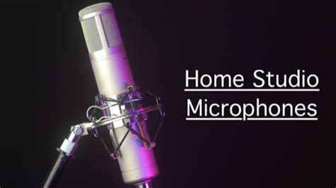 Types of microphones for a home studio | The REAPER Blog