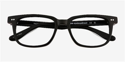 Pacific Rectangle Black Full Rim Eyeglasses Eyebuydirect Canada