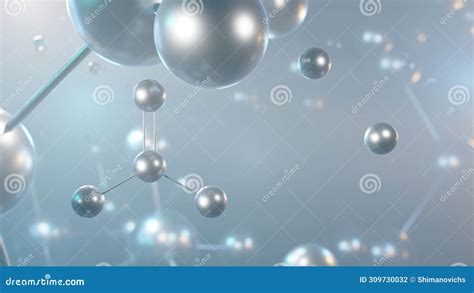 Sodium Sulfite Molecular Structure D Model Molecule Preservative