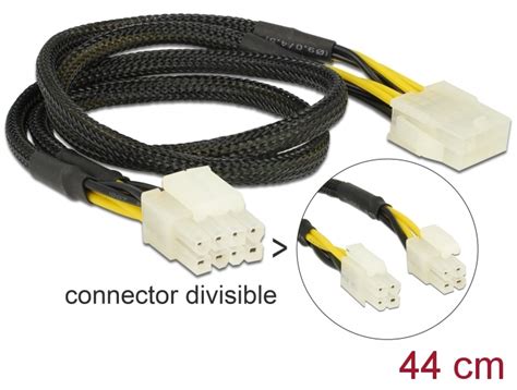 Delock Products 83653 Delock Extension Cable Power 8 pin EPS male (2 x ...