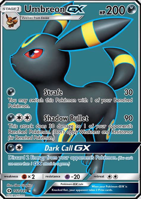 Umbreon-GX (Sun & Moon SUM 142) — PkmnCards