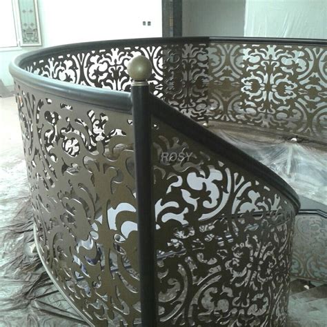 CNC Metal Railing Infills Decorative Stainless Steel Laser Cut Balcony