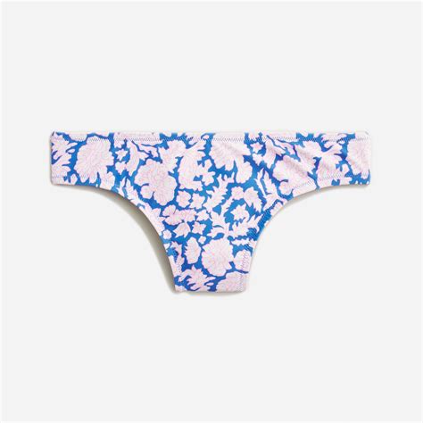 J Crew SZ Blockprints X J Crew Classic Full Coverage Bikini Bottom In Nila Print For Women