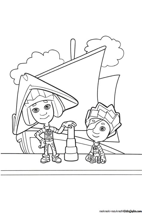 Разукрашка Для 3 4 Лет Фиксики