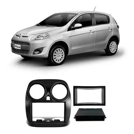 Moldura Painel Dvd 2 Din Fiat Palio 2015 Black Piano Frete grátis