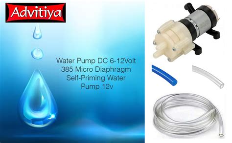 Advitiya Water Pump Dc Volt Micro Diaphragm Diy Self Priming