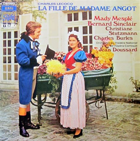 2 Disques Vinyle LP 33 tours Pathé C 161 12500 1 La Fille de Madame