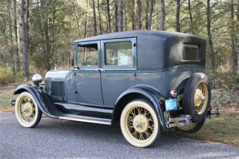 Purchase Used Ford Model A Leatherback Door Sedan Fully Restored