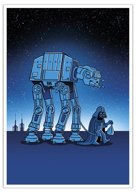 0. Star Wars - Walking the Walker | Star wars illustration, Star wars ...