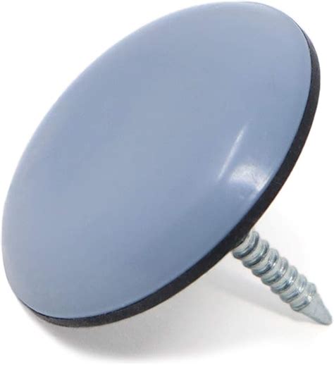 Adsamm X Glisseurs Ptfe Avec Clou Bleu Gris Mm Rond