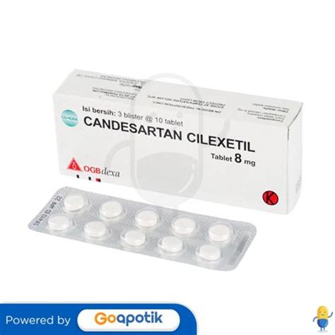 Harga Candesartan 8 Mg Generik OGB Dexa GoApotik