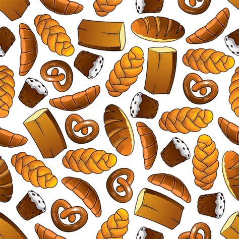 Premium Vector Bakery And Pastry Seamless Pattern