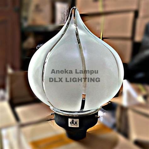 Jual Dlx Lighting Tf Lampu Taman Pilar Kubah Diameter Kaca Cm