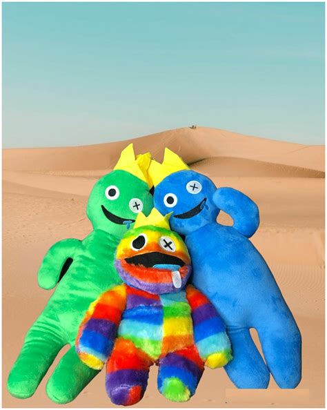 Персонажи из Роблокс Rainbow Friends, набор из 3-х Радужных друзей Блю ...