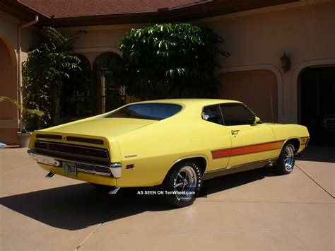 1971 Ford Torino Gt Grabber Yellow 351 4 Spd Shaker Hood Marti Report