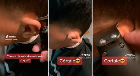 TikTok Viral Niño sorprende al esconder su oreja para que barbero