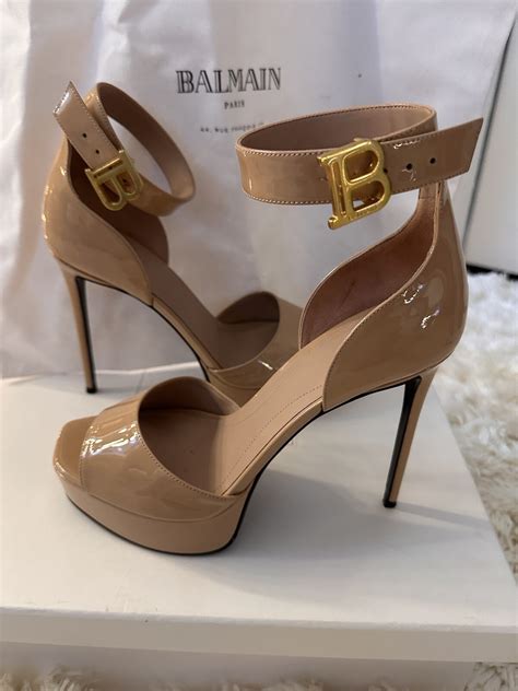 Balmain Nude Pink Heel Gem
