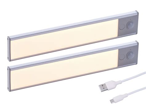 2 Bar Rechargeable Under Cabinet Lighting Kit Warm White 9