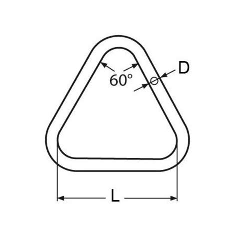 Anneau Triangle Soud Pour Sangle En Inox Fil Diam Tre Et Mm