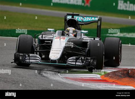 Lewis Hamilton Amg Mercedes F Team Italian Gp Monza Stock