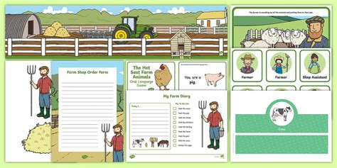 The Farm Aistear Role Play Pack Teacher Made Twinkl