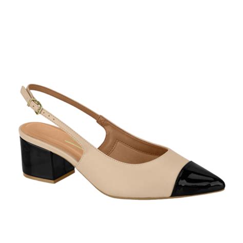 Sapato Vizzano Bico Fino Verniz Nude 1220 337 Boutique Di Van