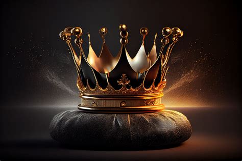 Golden Crown Sits On A Black Velvet By Marty270472 On Deviantart