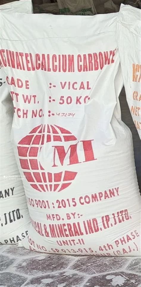 Indian Natural Calcium Carbonate Industrial Grade 50 Kg At 210 Kg