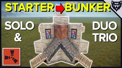 RUST Starter To Main Rust Bunker Base Design 2019 YouTube