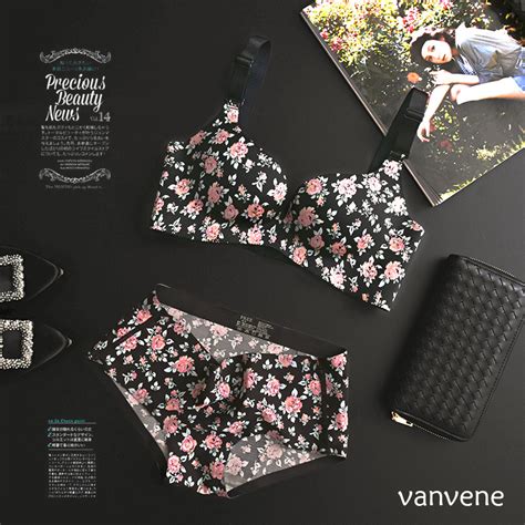 Купить Бюстгальтер vanvene Шоппе сексуальный маленький черный цветочный ...
