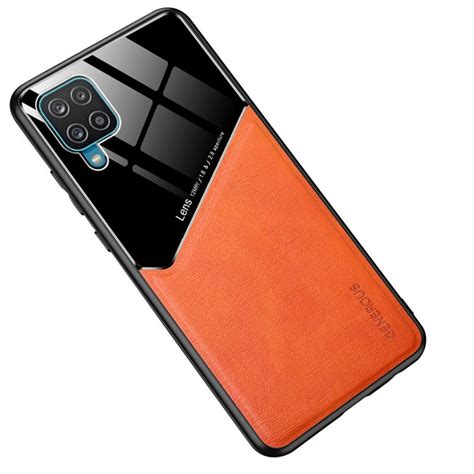 Samsung Galaxy A Leather Coated Orange Tok Topkinalat Telefon Tok