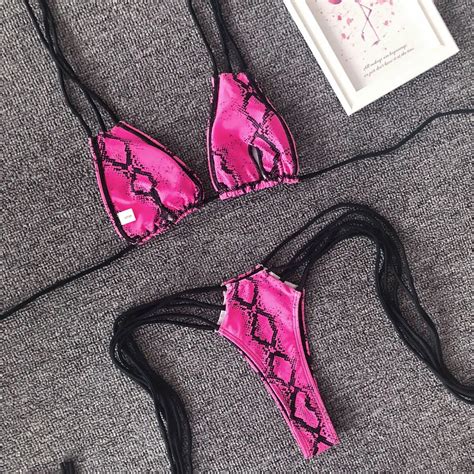 Sexy Bikini Swimsuit Snake Swimwear For Woman Bikini Thong Buy Bikini Thong Swimwear For