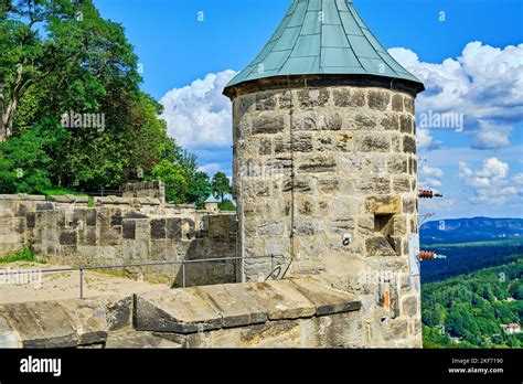 Wachturm und Festungsmauern Festung Königstein Königstein Sächsische