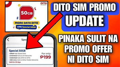 Dito Sim Update Today Dito Special Promo Offer Gb For Only