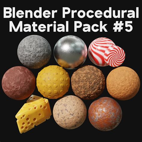 Artstation Blender Procedural Material Pack 5 Resources