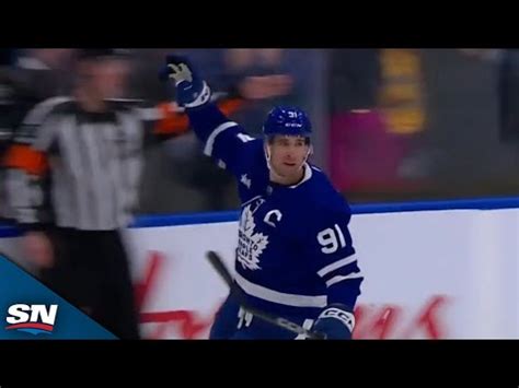 John Tavares Rips Wrister Past Jeremy Swayman To Put Maple Leafs On