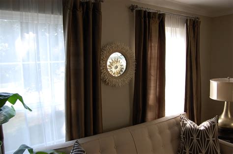 Living Room Light Brown Curtains - Homedecorations