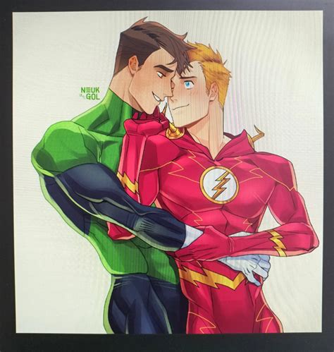 Hal Jordan And Barry Allen Dc Universe Yaoi Pinterest Posts And Hot Sex Picture