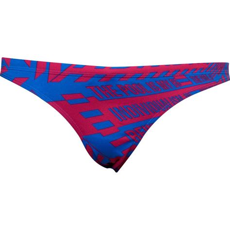 Buy Adidas Womens Pro Graphic Infinitex Bikini Bottoms True Blue