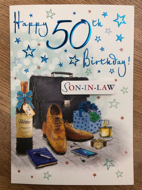 Son In Law 50th Birthday Card — Special Thoughts