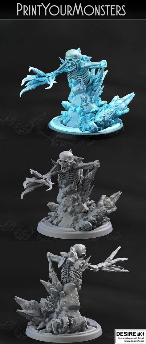 Desire Fx D Models Print Your Monsters Hoarfrost Skeleton D