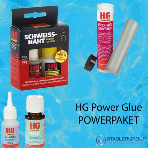 HG POWER GLUE Schweißnaht aus der Flasche Epoxy Cleaner Primer