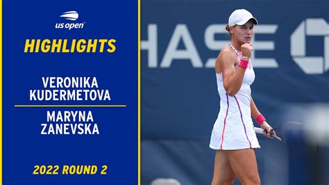 Veronika Kudermetova Vs Maryna Zanevska Highlights Us Open