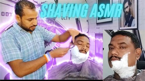 Asmr Very Razor Shave Relaxinghow To With Calming Barber Shaving Youtube