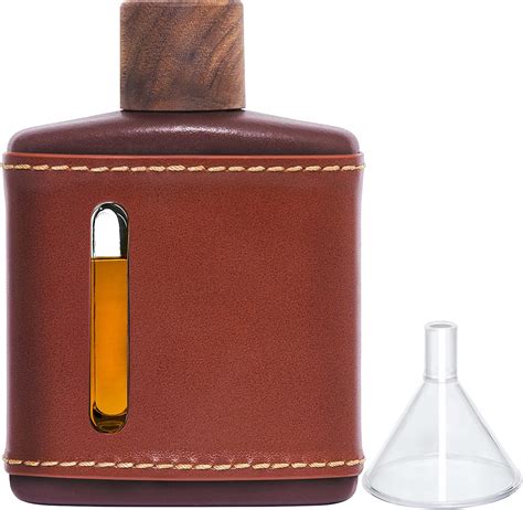 Amazon Handmade Genuine Leather Hip Flasks For Liquor For Men